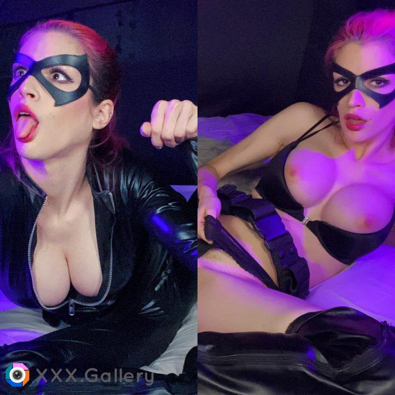 Catwoman found catnip by Lux Neon