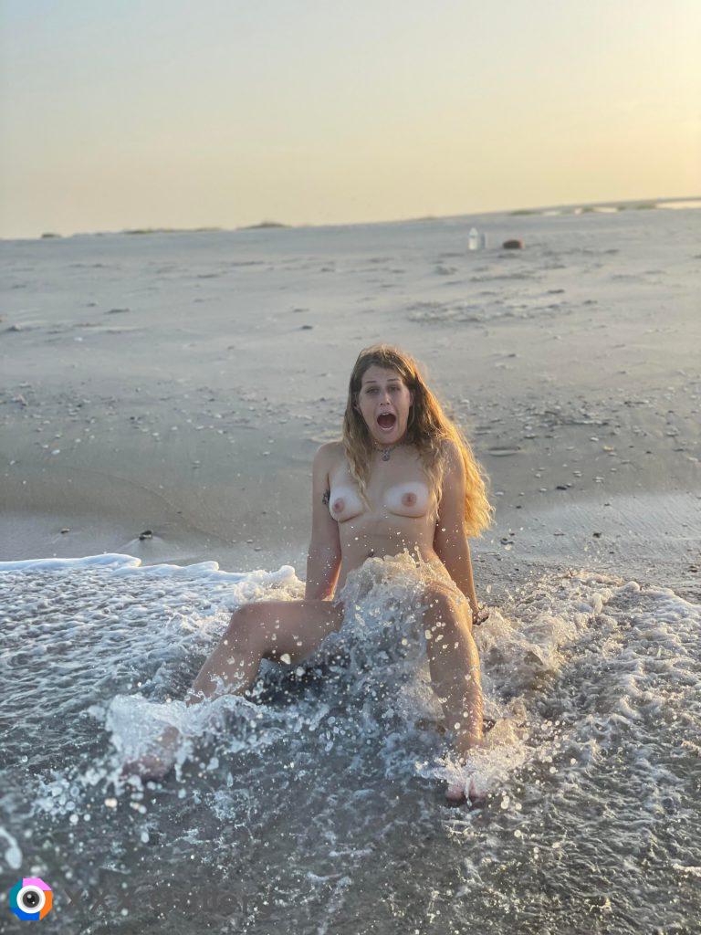 Husband asked me to open up my legs for the next one while trying a sexy beach photo shoot. Don’t know if this is the “wide open pussy” picture he was looking for??