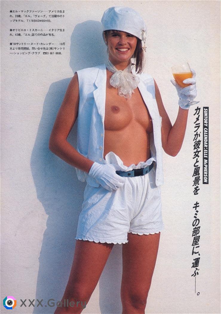 1635085428 Elle Macpherson Suntory Calendar 1984