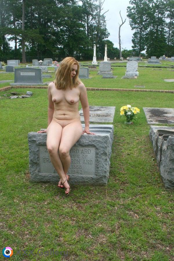 Nude at the graveyard