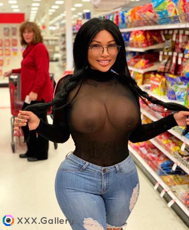 See through at the store