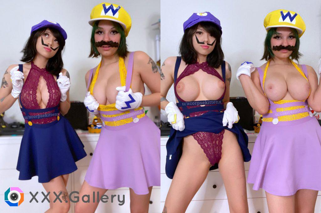 Waluigi and Wario by KorpseKitten and Claire Moon