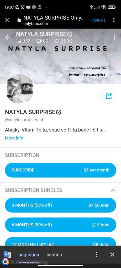 Někdo NatyluSurprise?