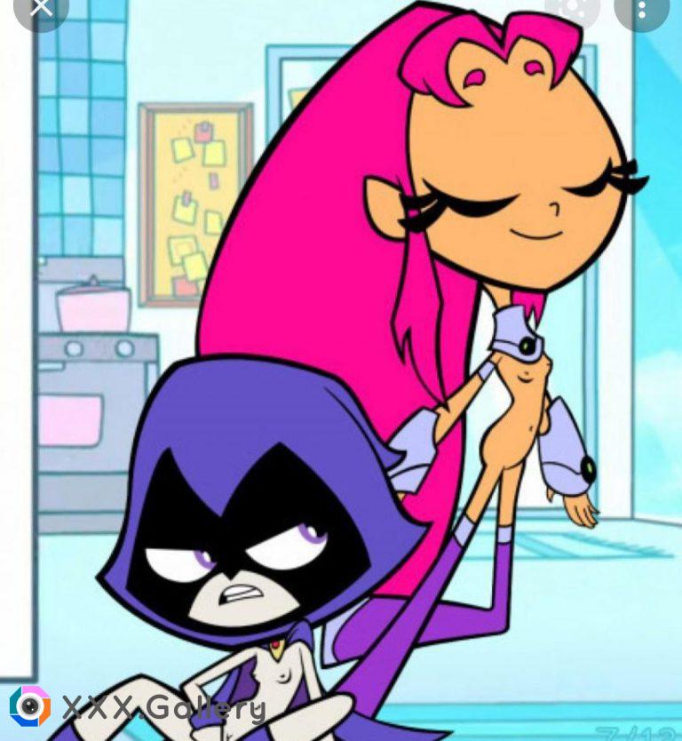 Raven & Starfire Full Naked in Liveing Room [Teen Titans Go]