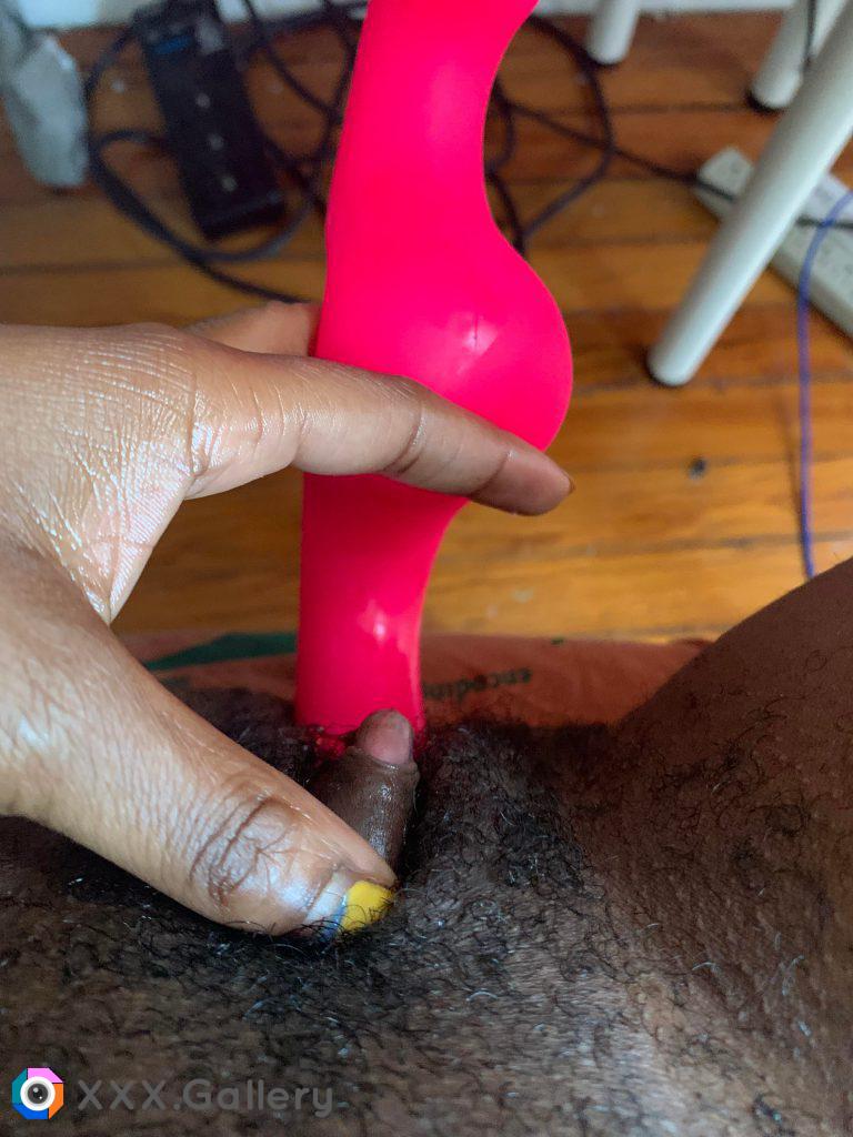 The wetter I get the bigger my clit gets