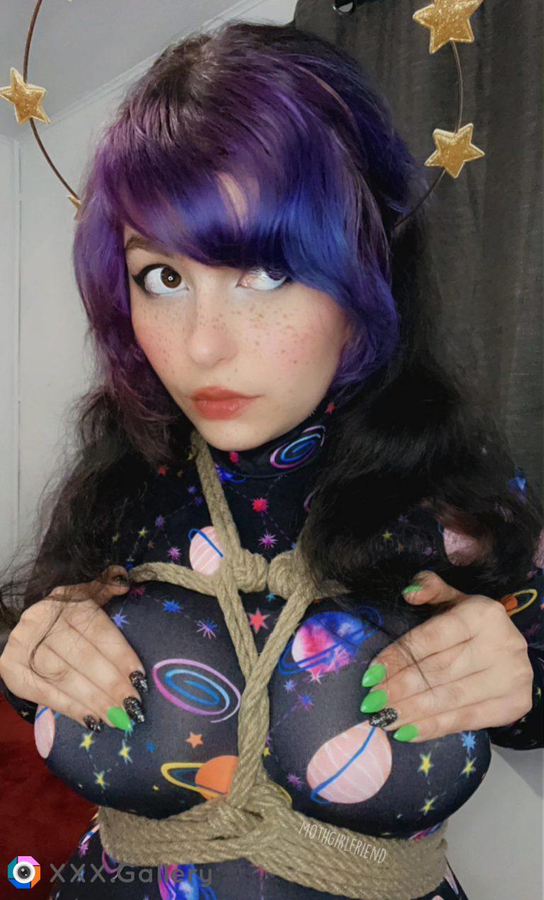 He, do you think my tits are out of this world? ?? [first self-tie rope harness!]