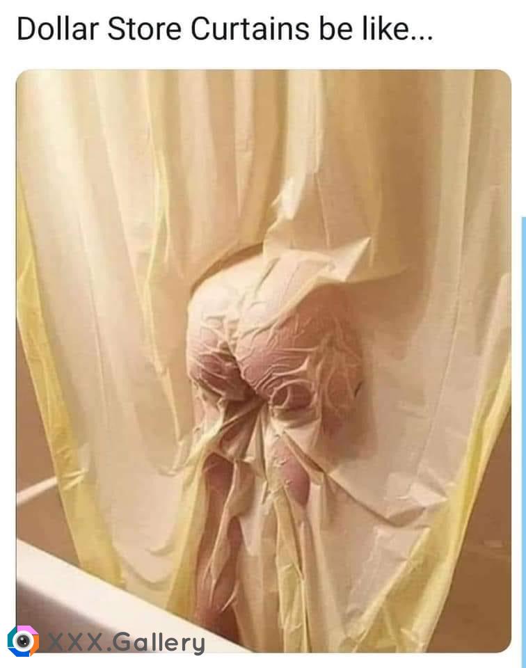 cheap curtains be like…