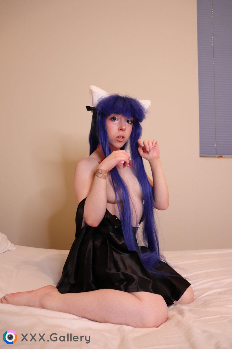 Rika Furude in her cute fluffy cat ears! by knifearella ☆