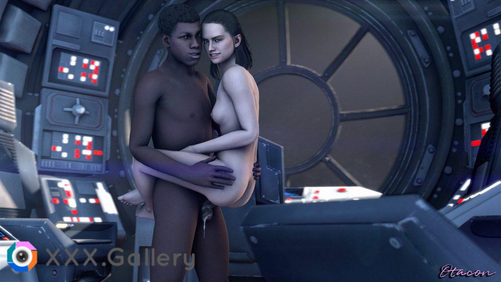 Finn creampies Rey and become one with the force together [Otacon]