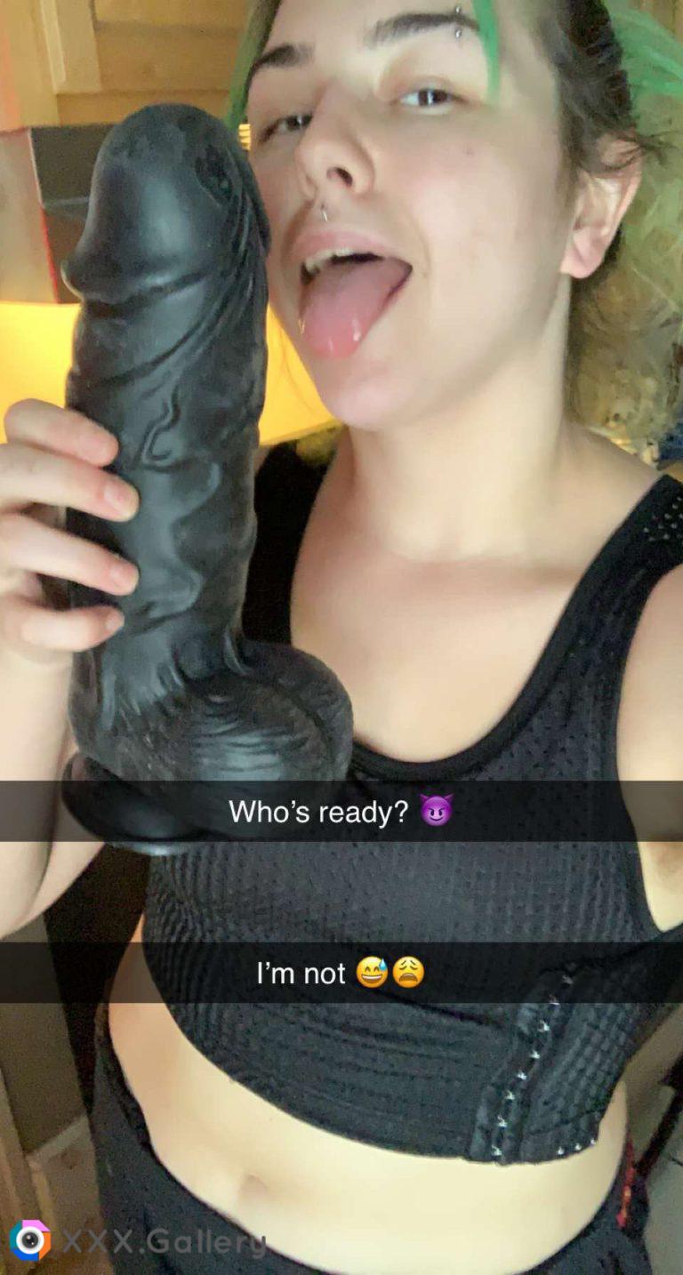 I accidentally ordered a MASSIVE dildo- should I try it anyway?