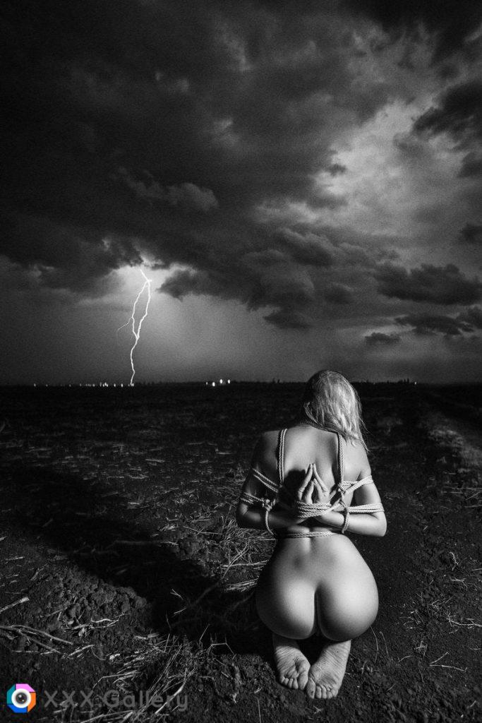 Lightning crashes