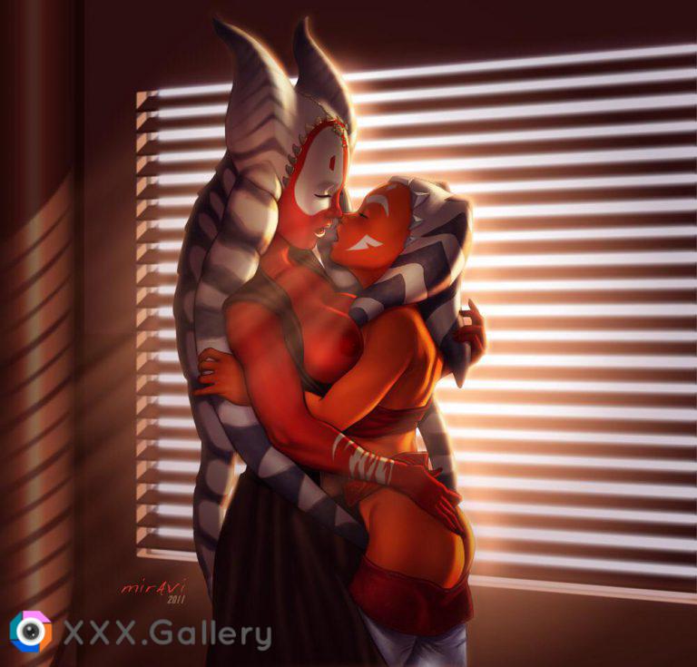 Shaak Ti and Ahsoka in the Temple (Miravi)