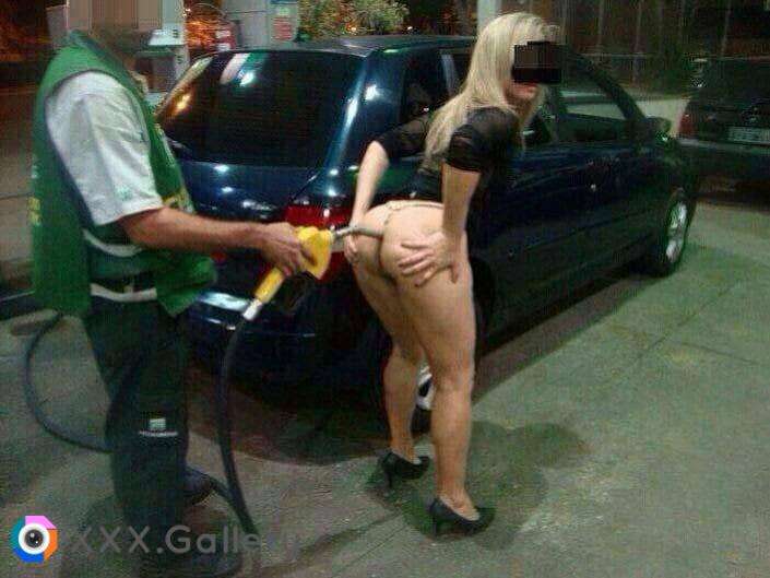 Filling her up