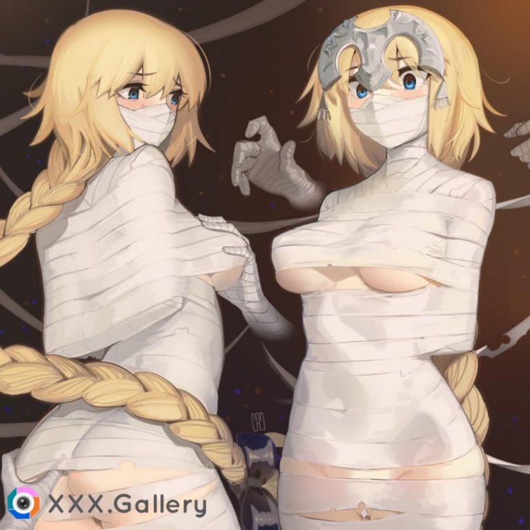 Jeanne is bandages