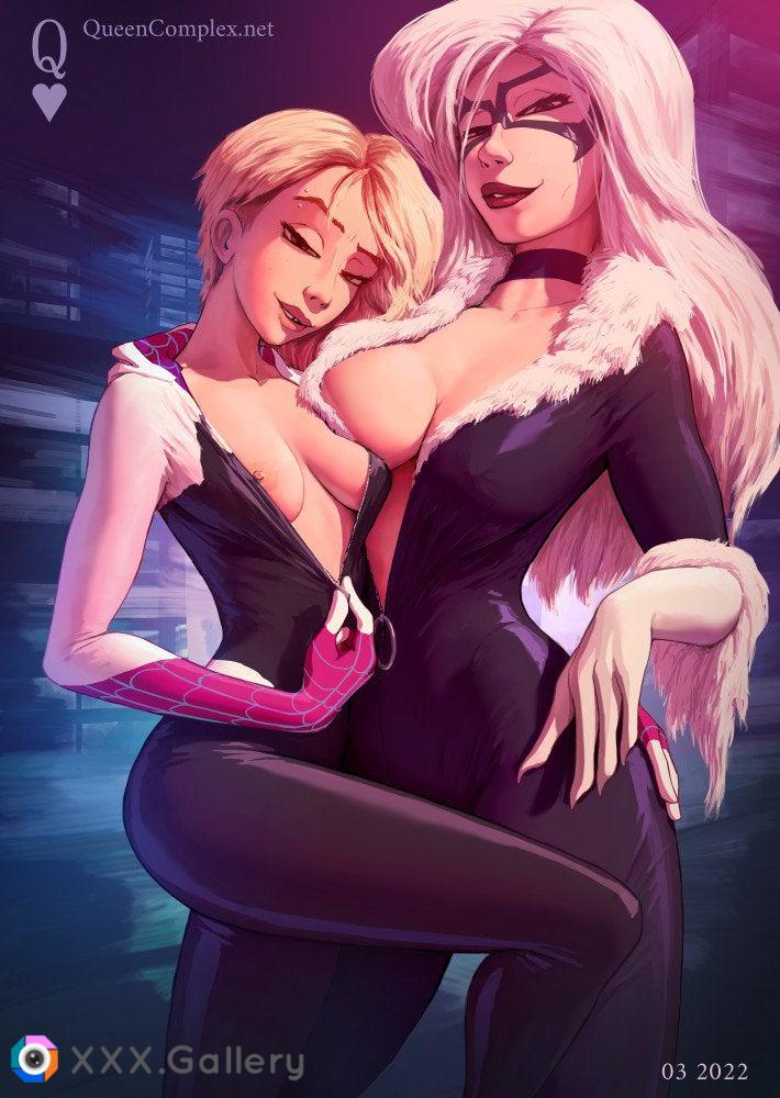 Spider-Gwen & Black Cat (QueenComplex) [Marvel]