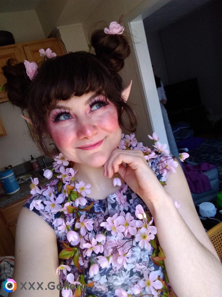 Celebrating Spring as a lil wood elf