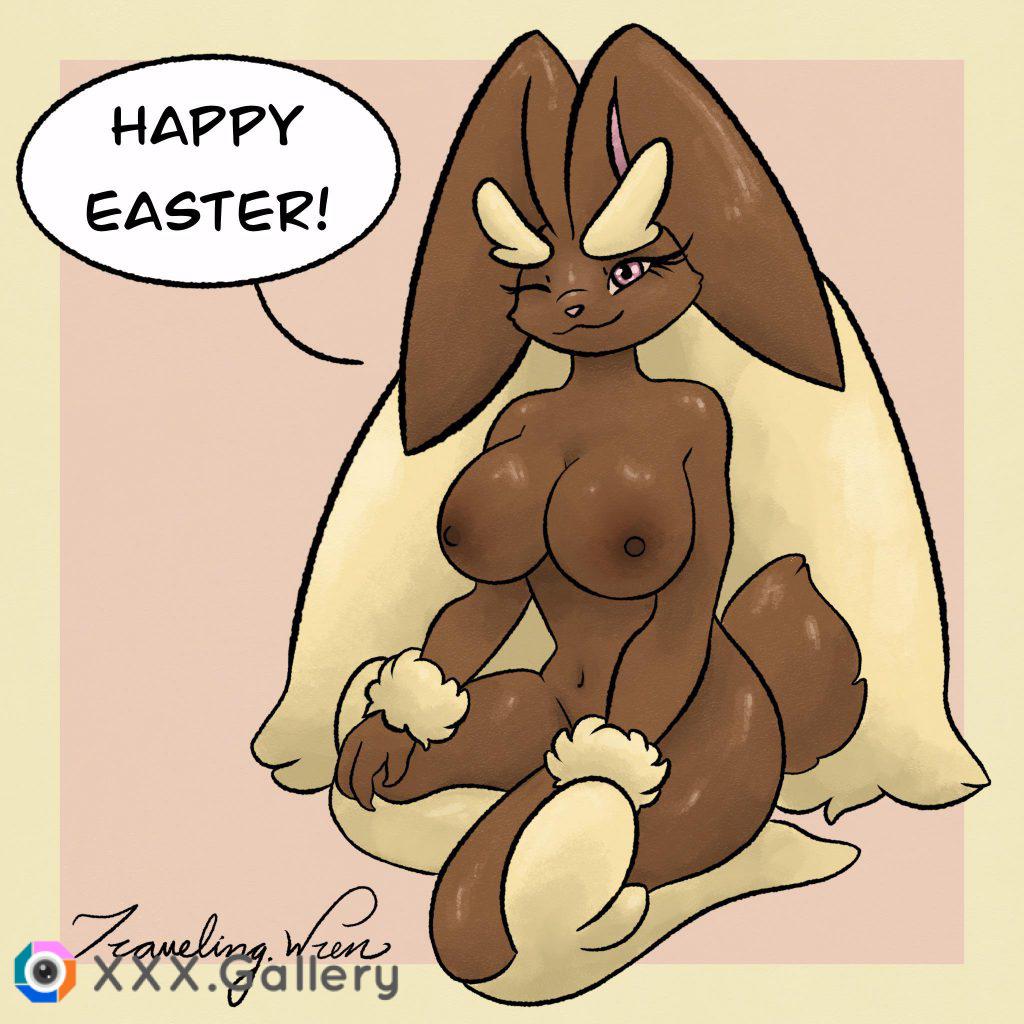 Lopunny wants to wish you a Happy Easter [f] (TravelingWren)