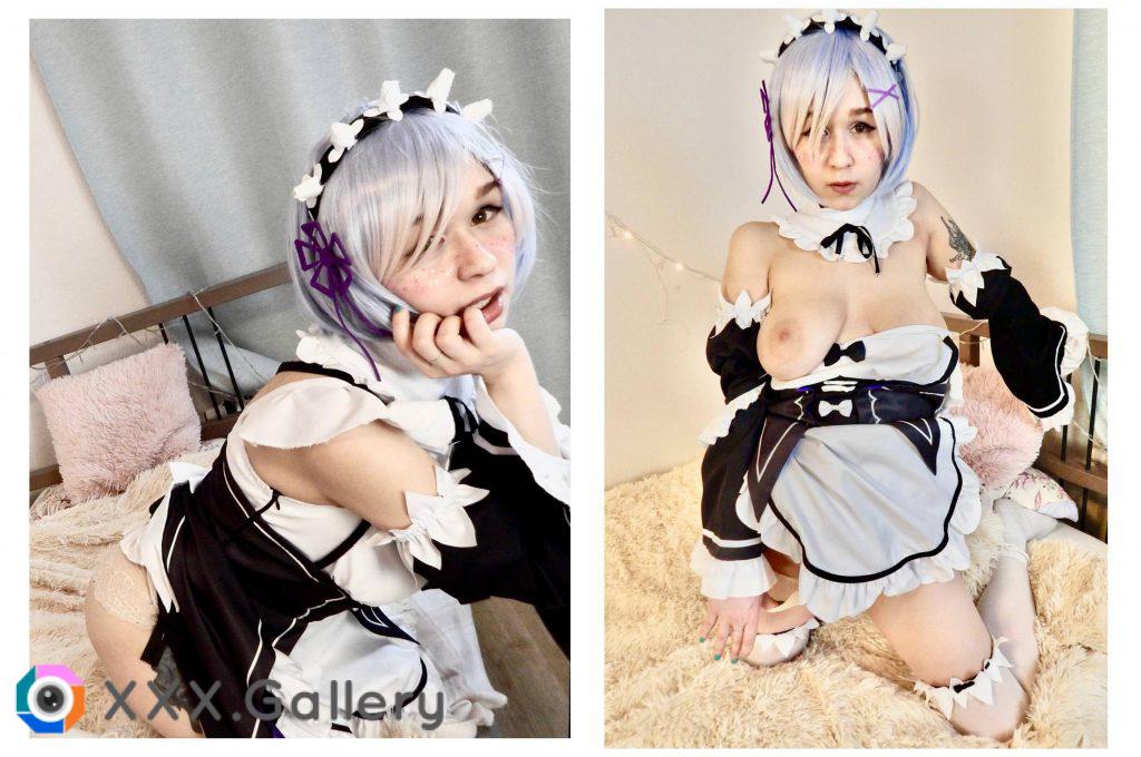 Rem is feeling playful today ❤️ (by Cherry_MilkXX)