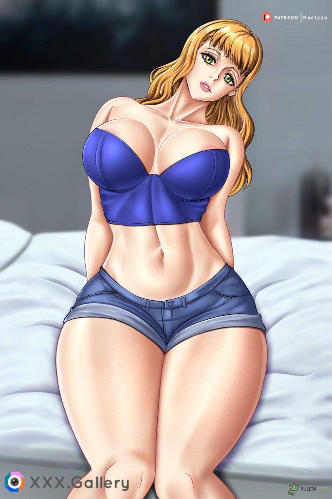 Rule 34 - big ass big breasts big butt black clover blue clothing