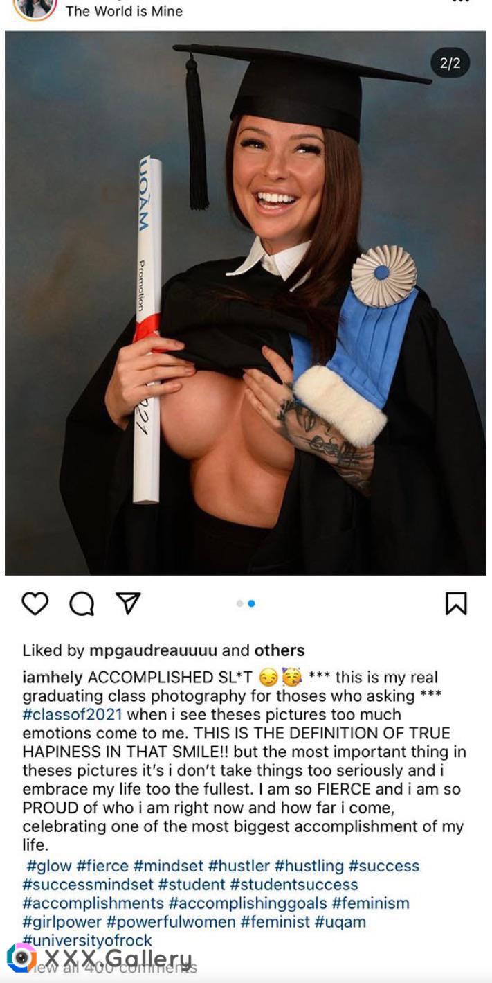 This was her graduation picture