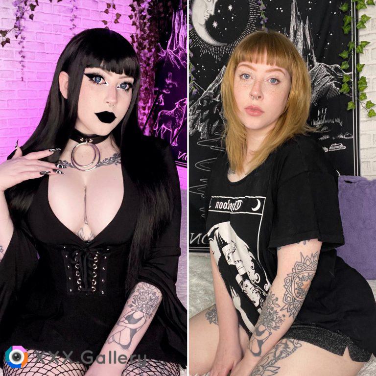 All gothed up or natural / no makeup?