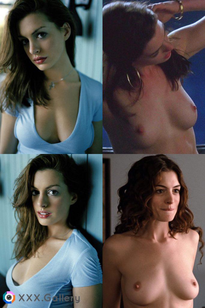 Anne Hathaway on off collage