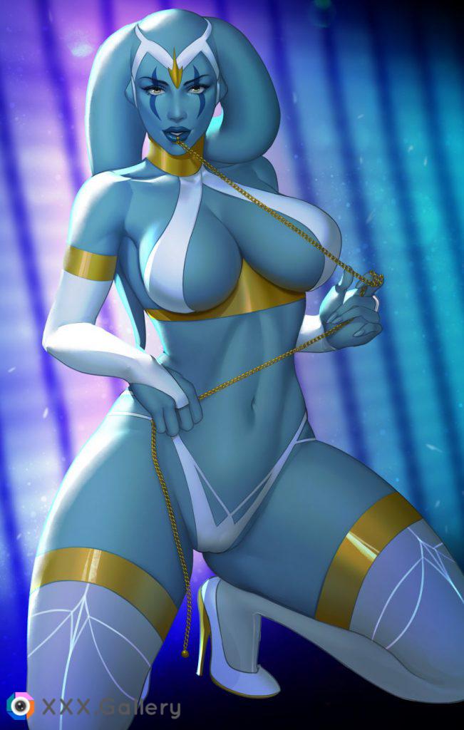 Blue Twi'lek by (GrownUpJizz)