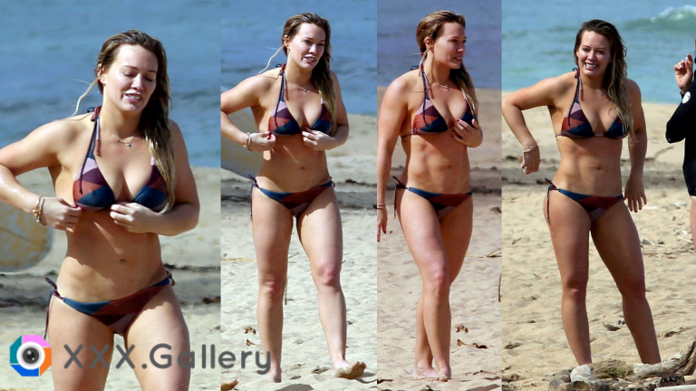 Hilary Duff beach candids