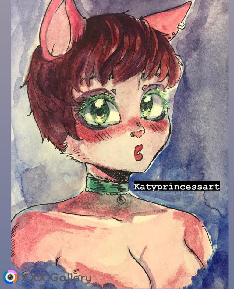 Pinky kitty,art by me