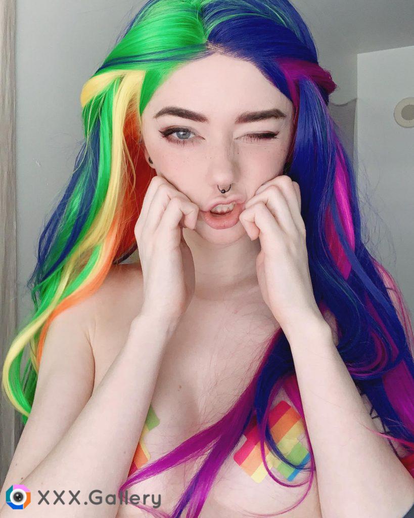 Rainbow hair ??