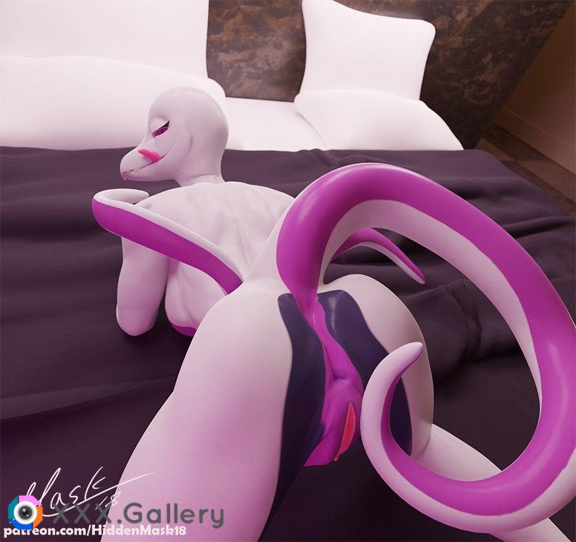 Salazzle from behind shiny ver. [F] (by HiddenMask18)