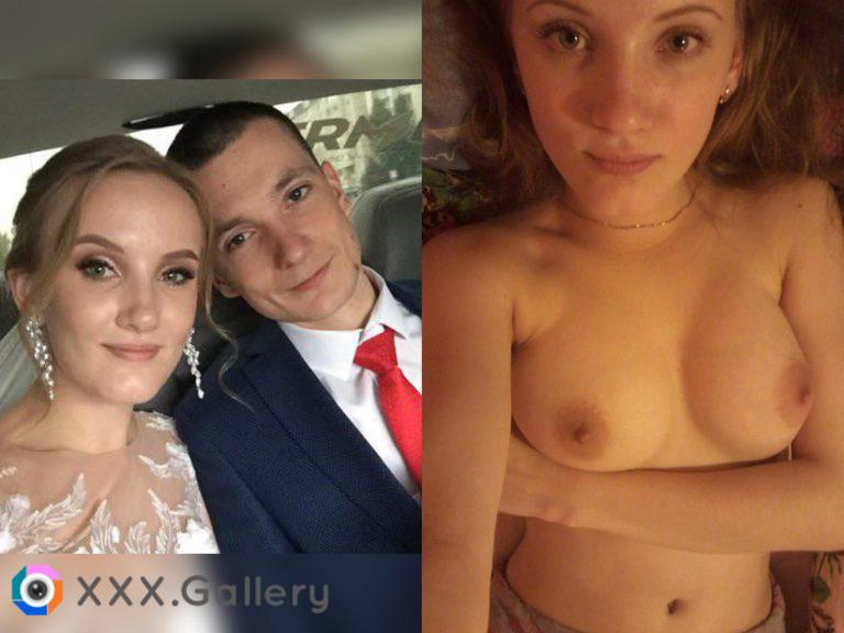 Selfie after wedding, Olga 24yo