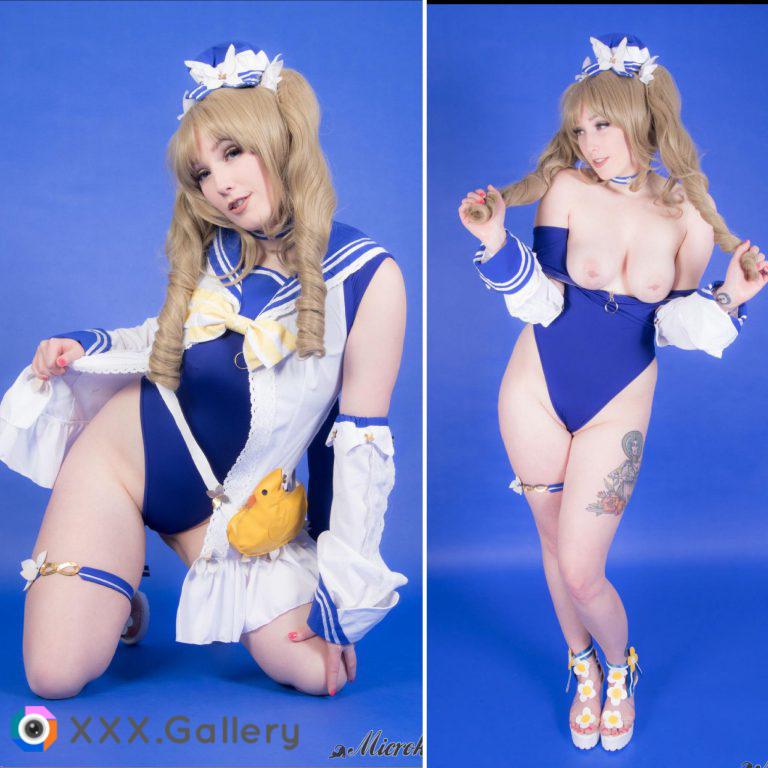 Summer time sparkle Barbara cosplay by Microkitty