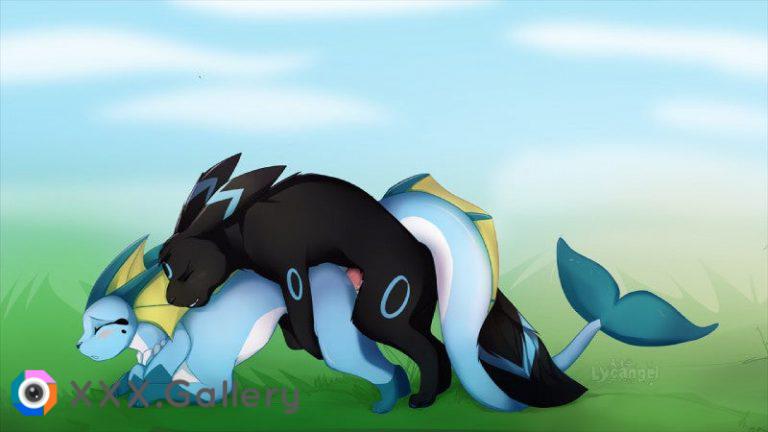 Umbreon x Vaporeon [MF] (lycangel)