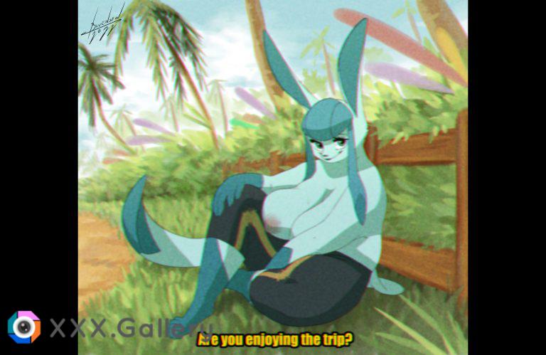 glaceon in 90s anime style