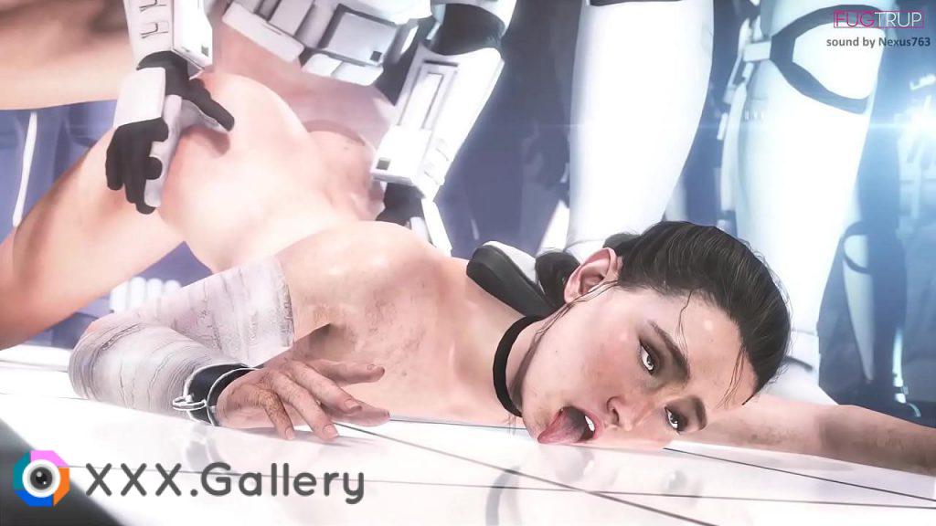 Rey getting gangbanged by a group of stormtroopers (Dimonitos110)