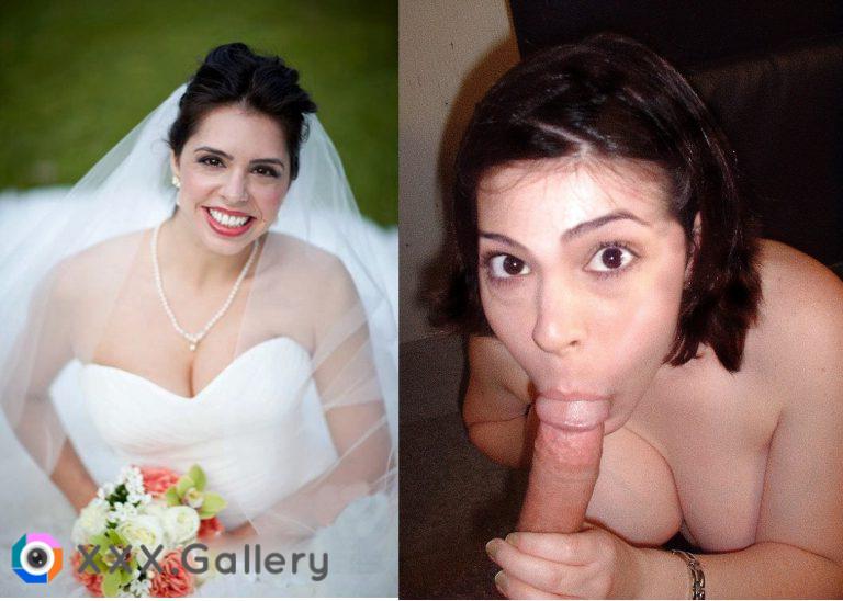 Jenny goes from blushing bride to big-titted cocksucker