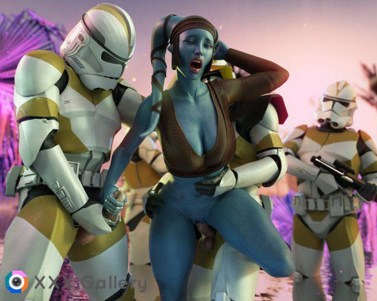 Aayla and her troops 2. By me [DrinkerofSkies]