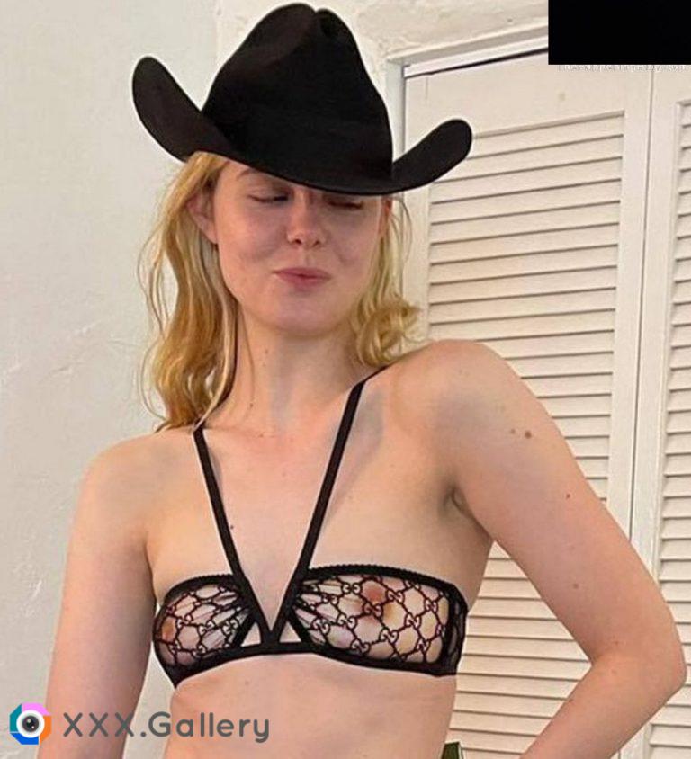 Elle Fanning Showing Off Her Nipples On IG