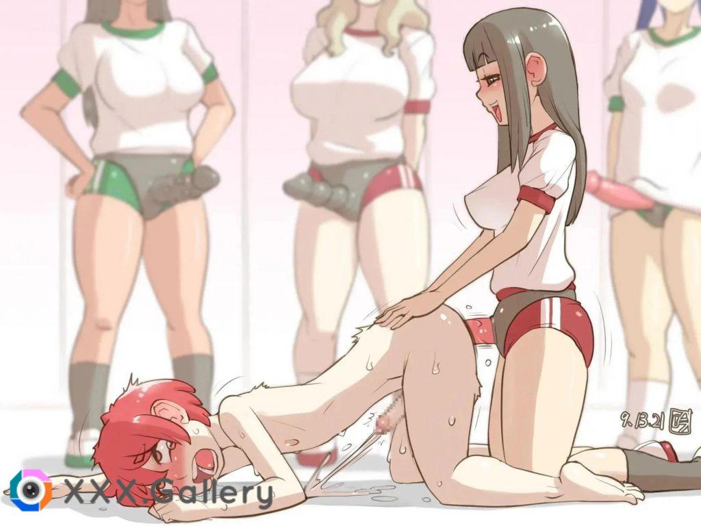 Cheering the volley team. *i don't know the artist*