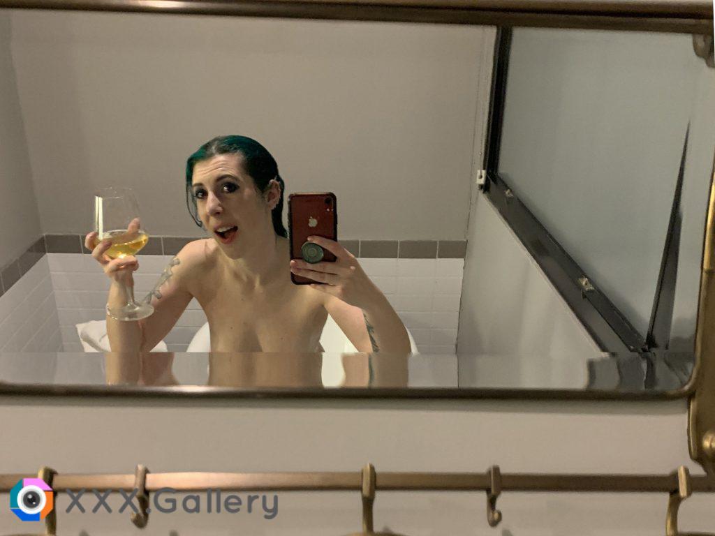 Cheers from the tub