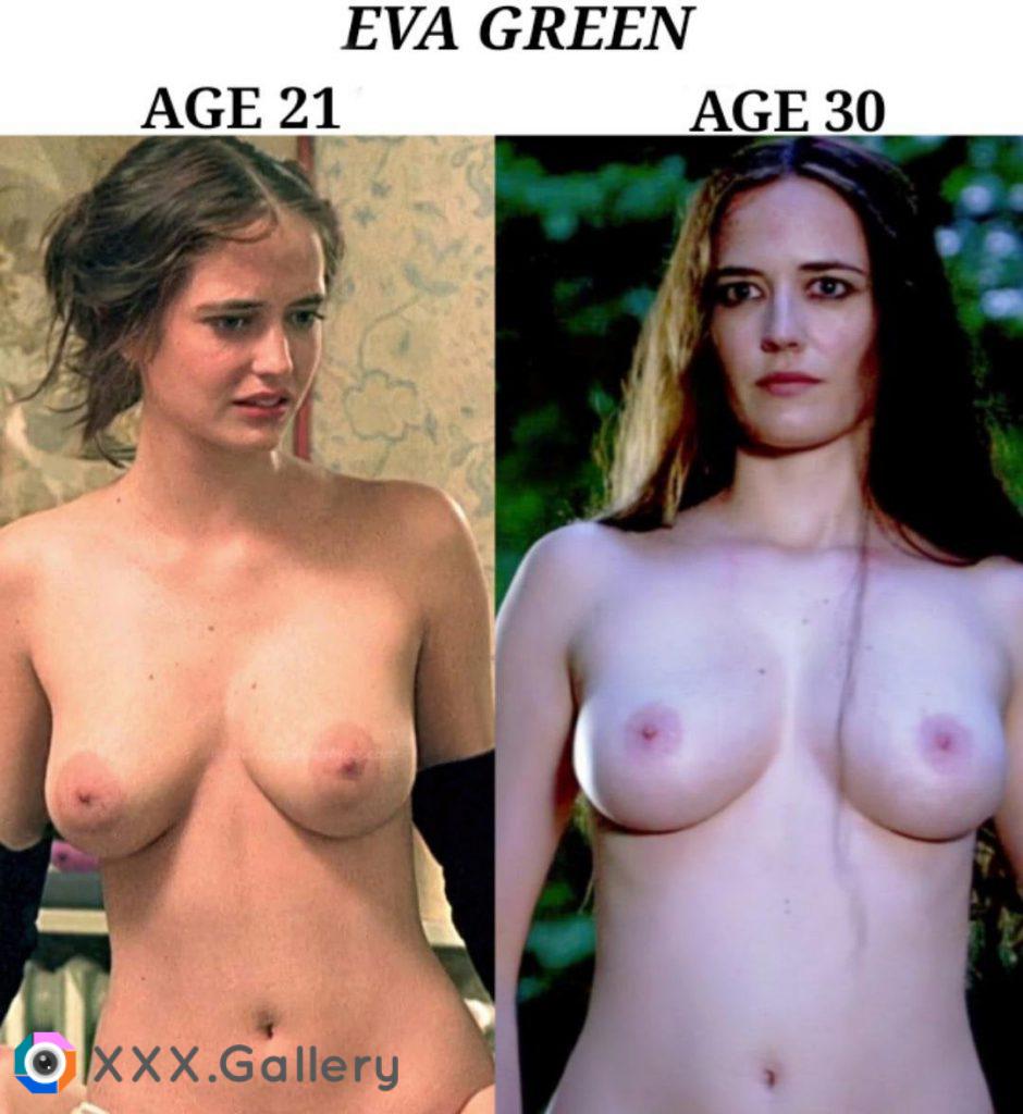 Eva Greens Breasts 9 years apart