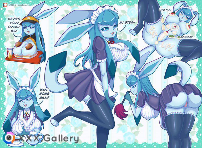 Maid Glaceon at your service (PurpleVulpes)