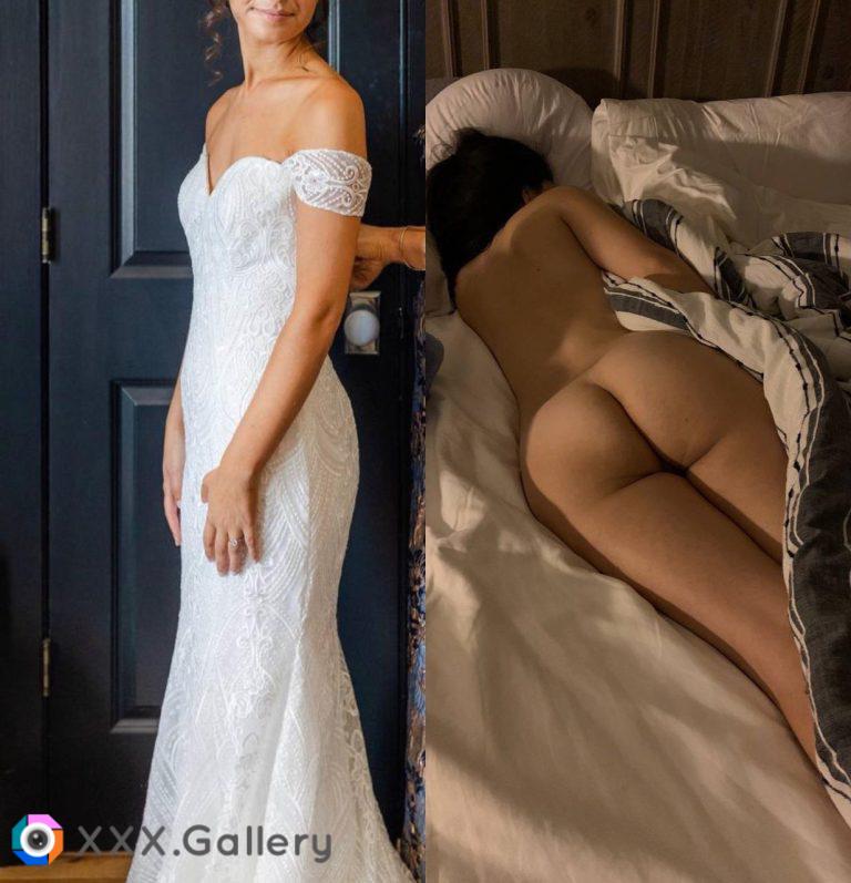 Before and after wedding day. Let’s trade pics of my newlywed wife. Tele is winteriscoming091