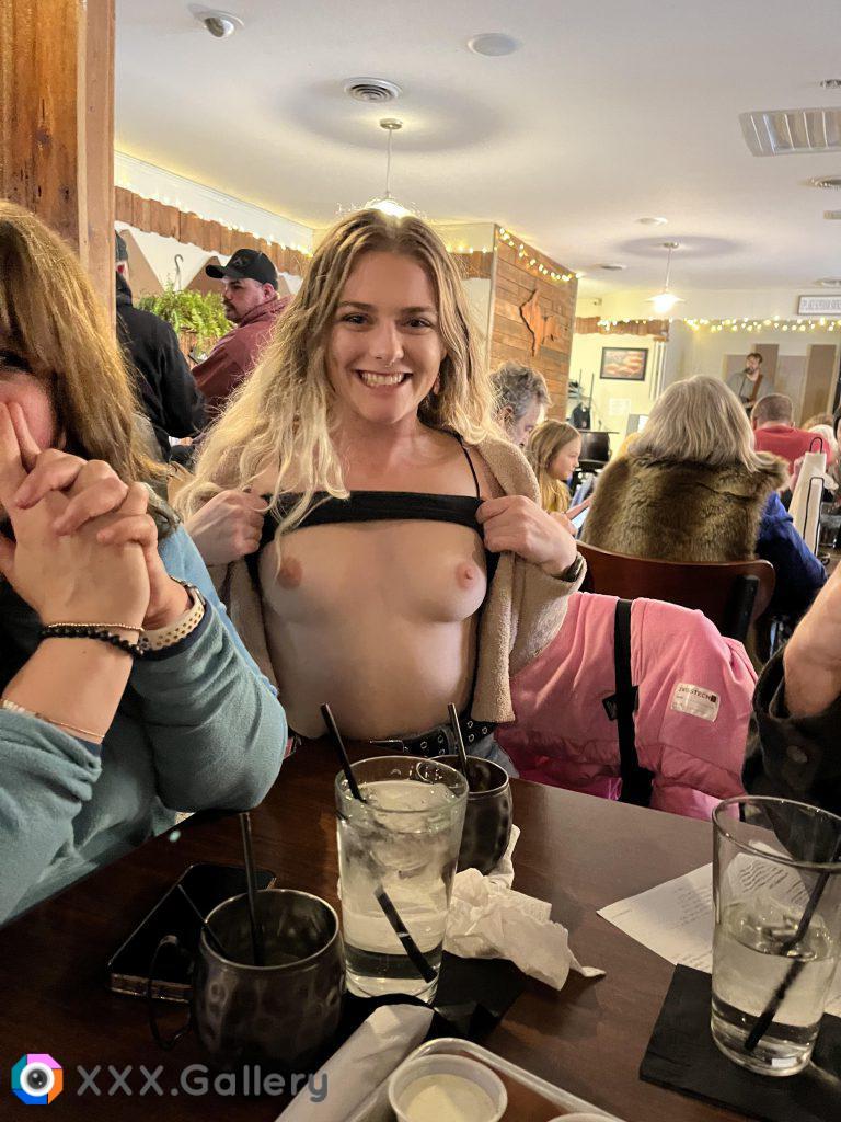 My mom was so disappointed I flashed at dinner