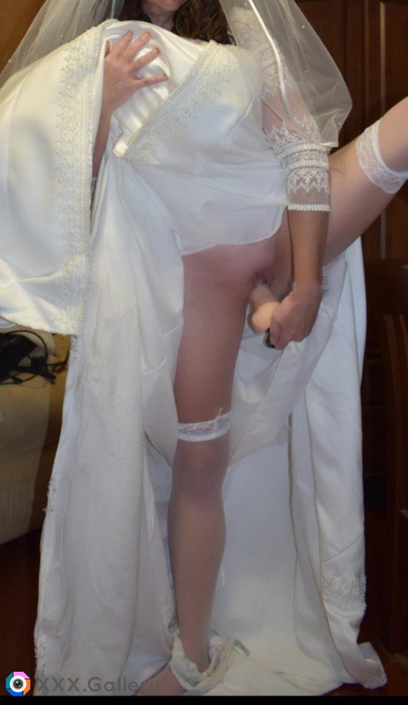 Would you fuck me in my wedding dress?