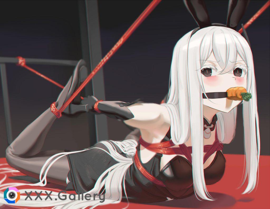 A bound bunny girl, just in time for Easter