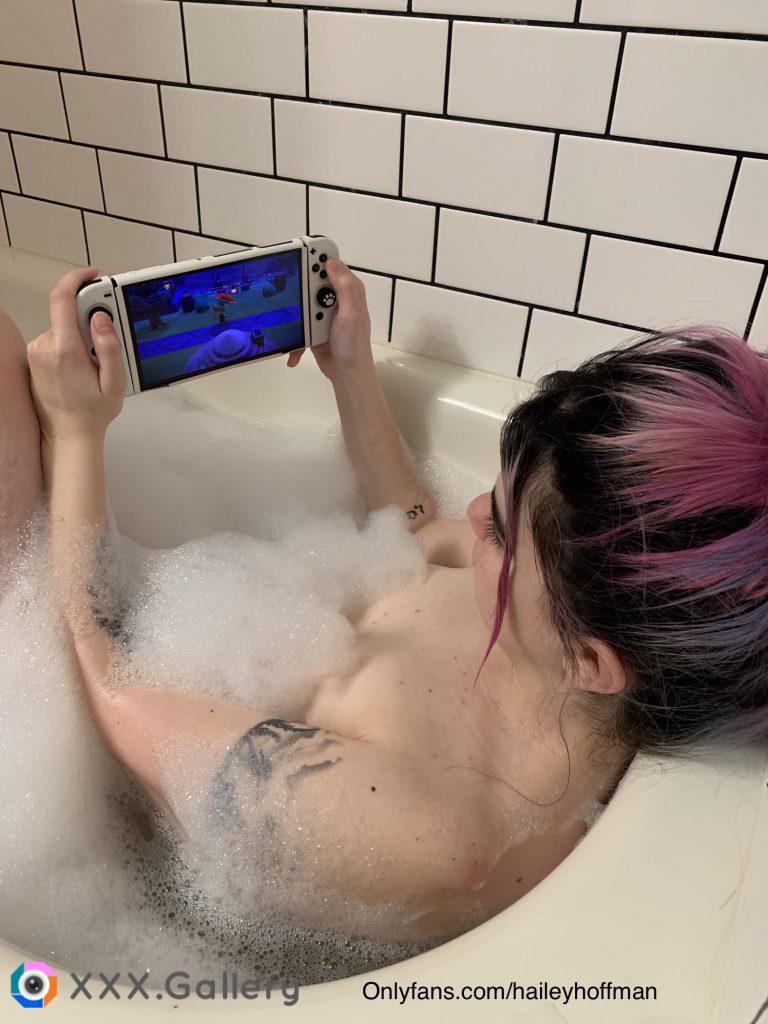 Gaming while bathing