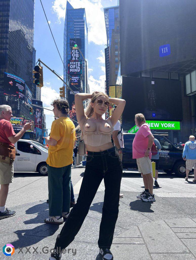 Nicole Doshi Blesses Times Square NYC