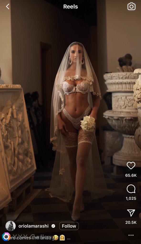 Amazing bride outfit